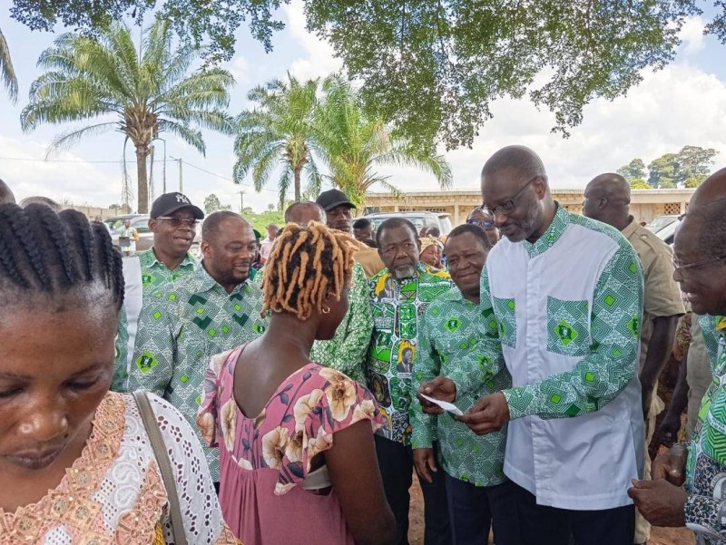 Révision de la liste électorale : Le président du Pdci-Rda Tidjane Thiam mobilise à Man 1 216178