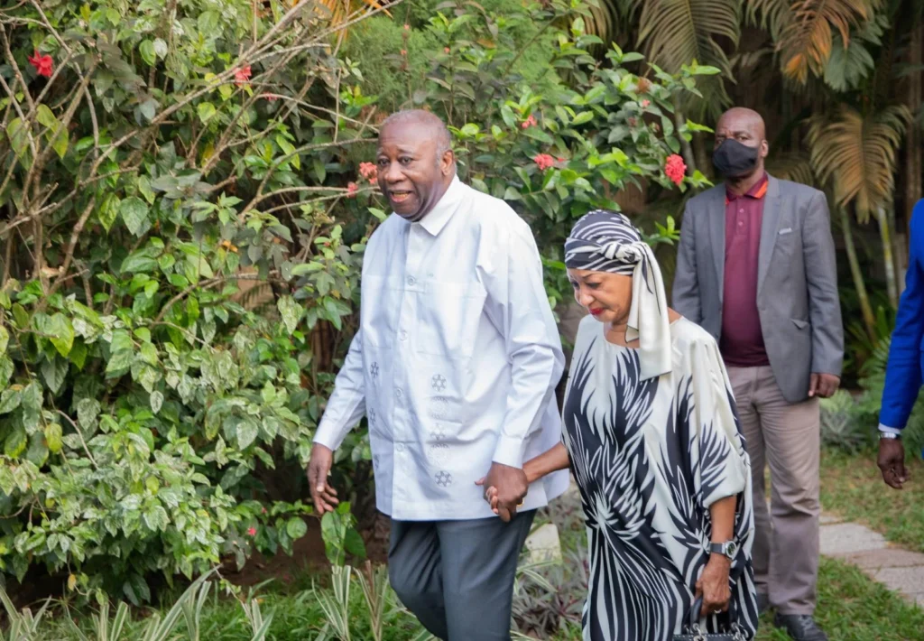 Lepouse de feu Henriette Konan Bedie chez Laurent Gbagbo