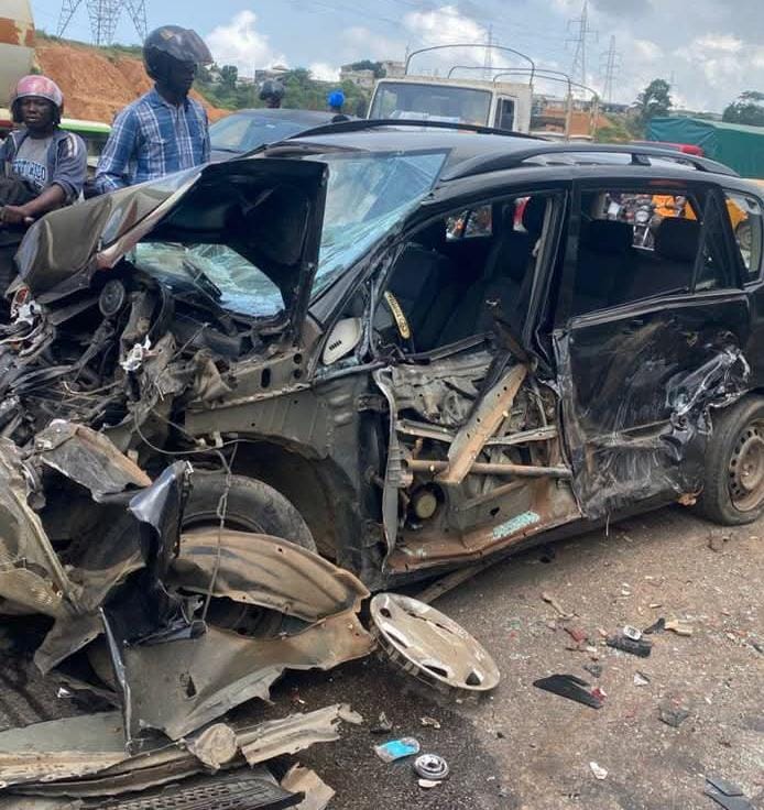 Grave accident sur la voie express Yopougon Adjame 4 morts brules